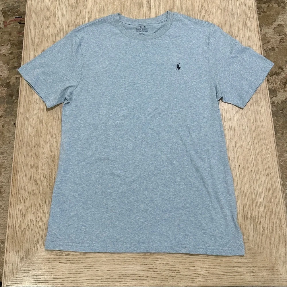 NWT YXL Ralph Lauren Light Blue Short Sleeve Tee